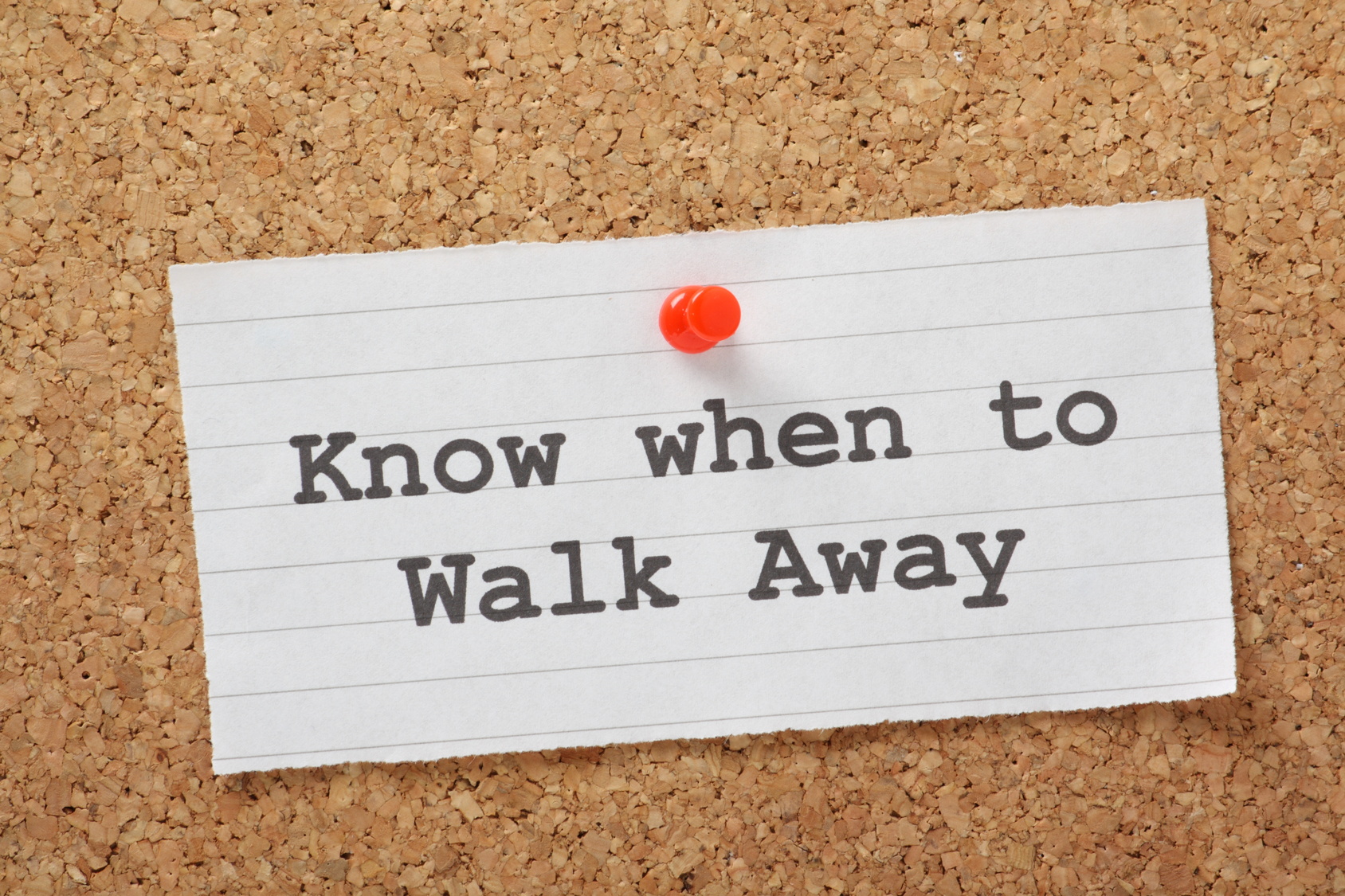 Sometimes the best mortgage is the one you walk away from
